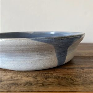 Large hand thrown pottery stoneware bowl